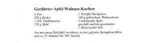 Rezept Dezember Gerührter Apfel-Walnuss-Kuchen