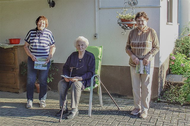 v.l. Elfriede Kirschner, Anneliese Seibel, Käte Wurmbäck